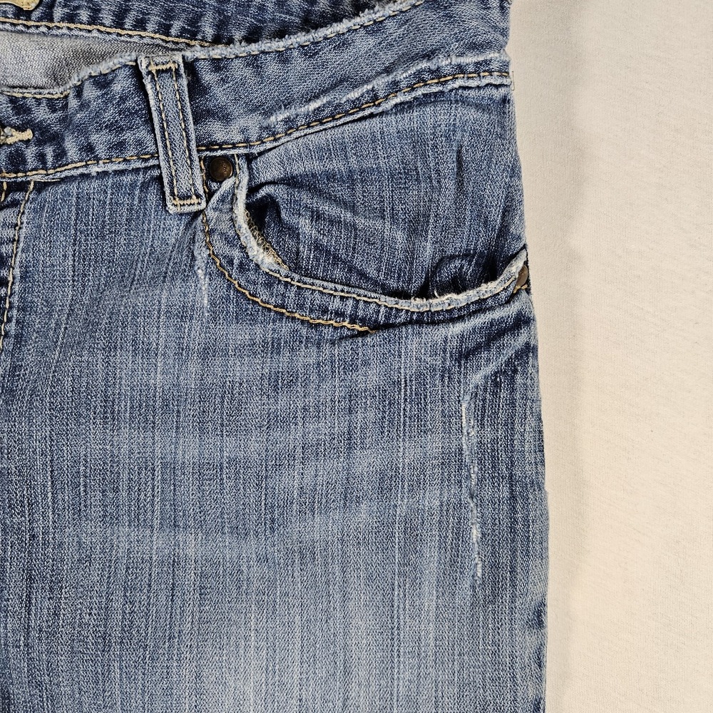 BKE Jeans Womens 34 x 31.5 Kate Light Wash Stretch Bootcut Denim Distressed - Picture 13 of 13